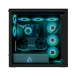 Arctic Xtender (Black) black window with GPU vertical mount - Mid Tower Case w. A-RGB Fans - Image 2