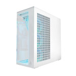 Arctic Xtender (White) transparent window with GPU vertical mount - Mid Tower Case w. A-RGB Fans - Image 4