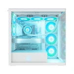 Arctic Xtender (White) transparent window w/o GPU vertical mount - Mid Tower Case w. A-RGB Fans - Image 2
