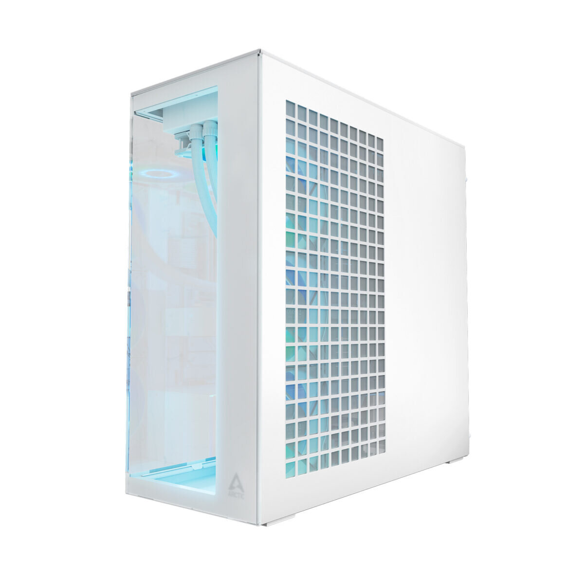 Arctic Xtender (White) transparent window w/o GPU vertical mount - Mid Tower Case w. A-RGB Fans - Image 4