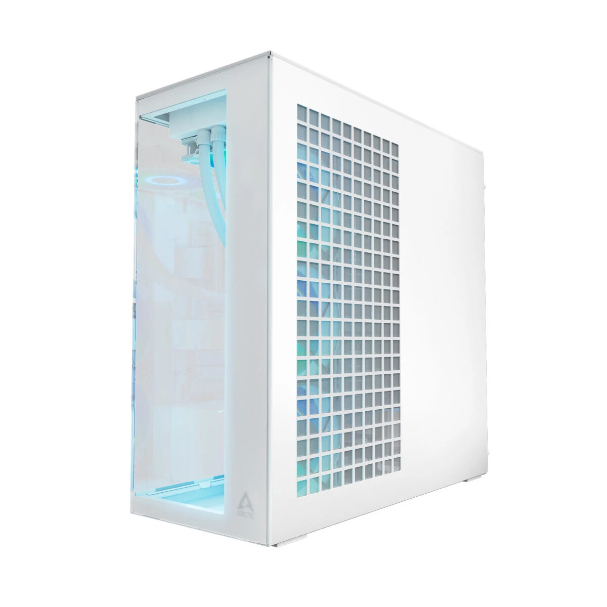 Arctic Xtender (White) transparent window w/o GPU vertical mount - Mid Tower Case w. A-RGB Fans - Image 4