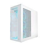 Arctic Xtender (White) transparent window w/o GPU vertical mount - Mid Tower Case w. A-RGB Fans - Image 4