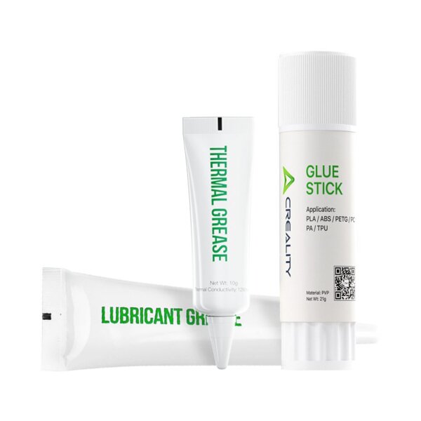 Creality 3D Printing Accessories Pack - Glue Stick, Τhermal Grease, Lubricant Grease, in one Package