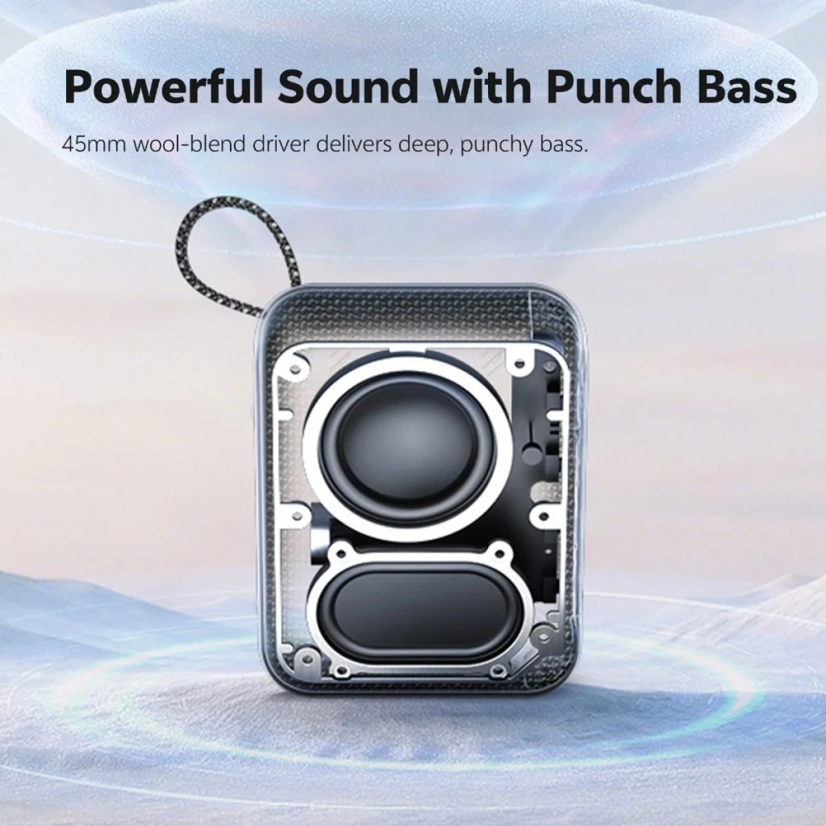 QCY SP2 Green Brown - Pocket Size IP67 RGB BT Speaker Deep Punch Bass TWS Stereo Subwoofer 17h - Image 3