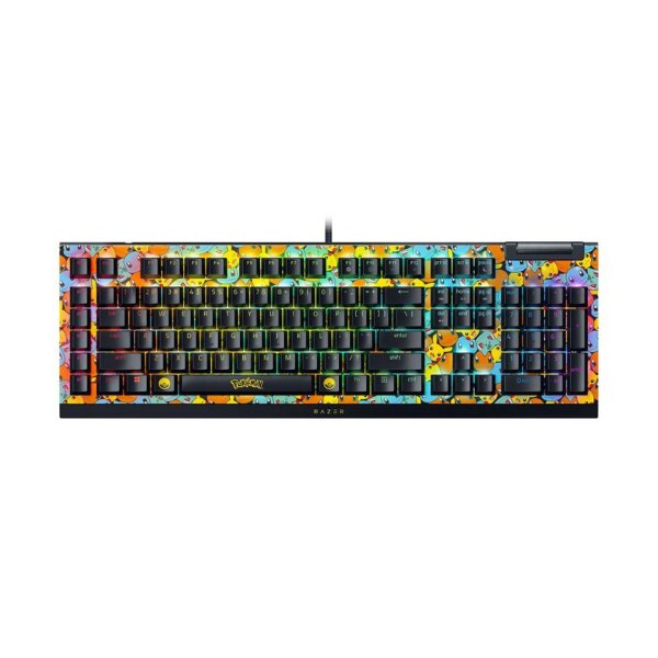 Razer BLACKWIDOW V4 X Pokemon Kanto Starters Ed. - RGB Gaming Mechanical Keyboard - Green Switch