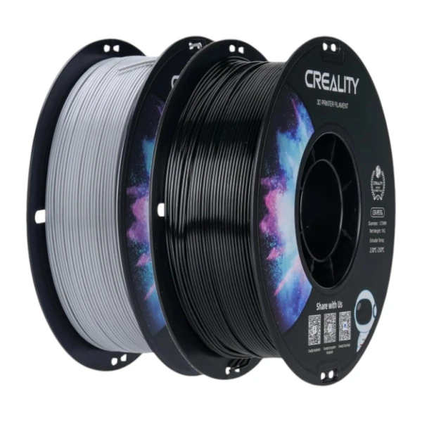 Creality CR-PETG Value Pack 2kg - Black & Gray 3D Printer Filament (Black+Grey)