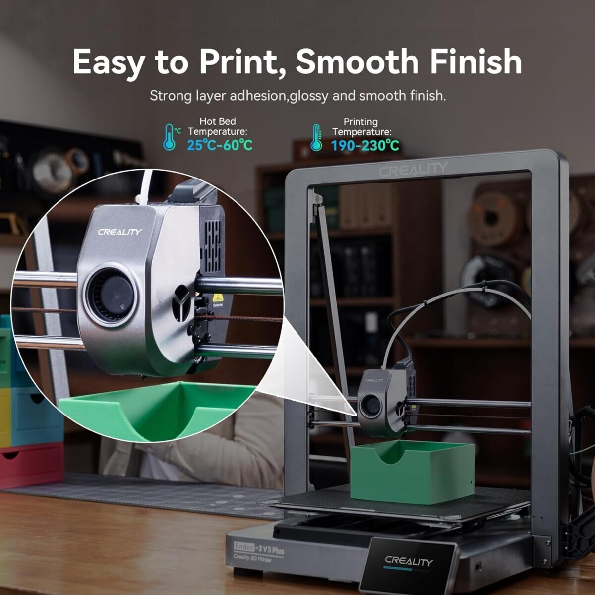 Creality Hyper-PETG Value Pack 4kg - 2x Black & 2x White 3D Printer Filament, fast print, 4kg 1.78 - Image 2