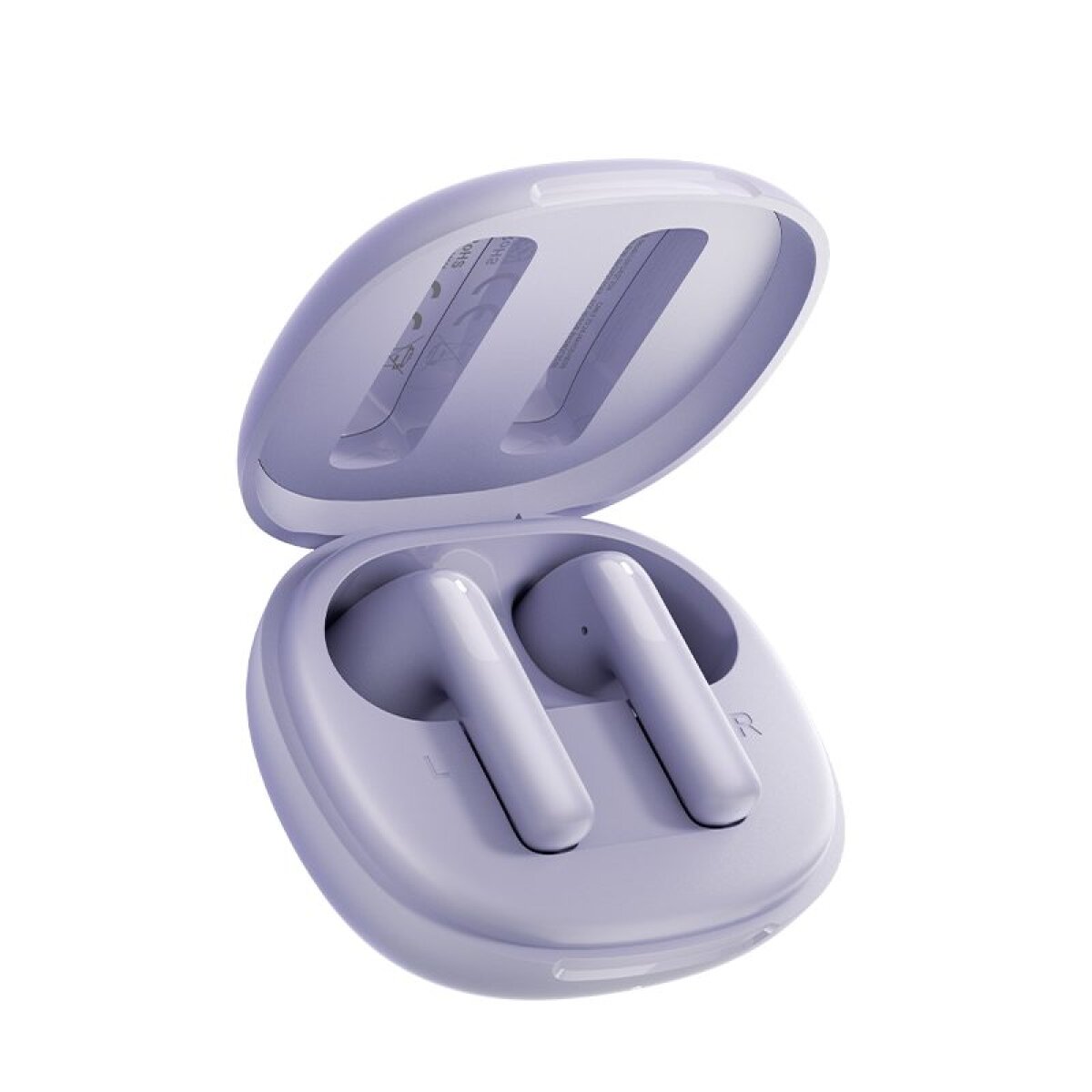 QCY AilyBuds E10 Purple Hires Audio LDAC Semi-Ear TWS 4mics ENC 13mm dynamic driver IPX4 35h - Image 3