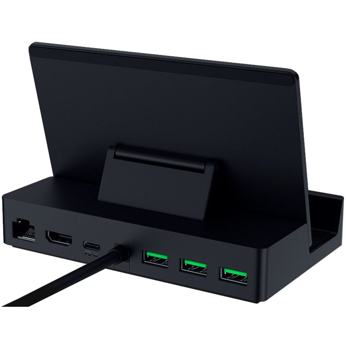 Razer Handheld Dock Chroma - Steam Deck, Switch 2, Smartphones, Tablets - USB C/USB A/HDMI/GbE/100W - Image 2