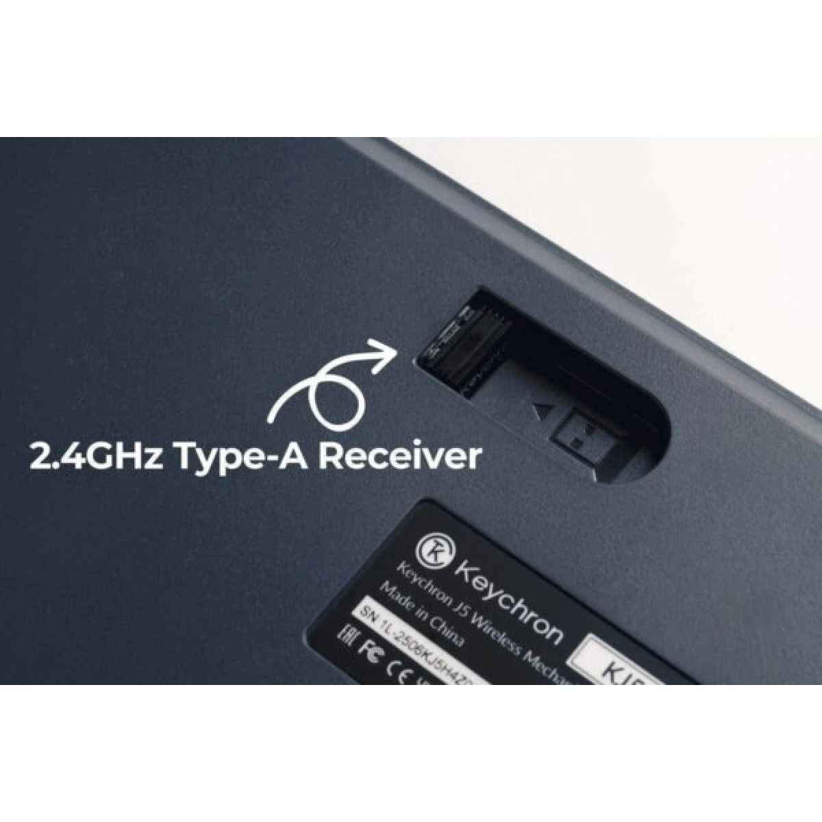 Keychron J5 (KJ5-H4Z) QMK Wireless Mechanical Keyboard Banana Switch Hot-Swap RGB 100% US Dark Blue - Image 4