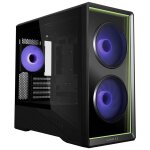 Lian Li Vector V150 Black - w/ 3 x ARGB Fans + Hub - Infinity Mirror - Micro-ATX, Mini-ITX PC Case