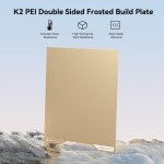 Creality K2 PEI Double Sided Frosted Build Plate 270x293 - Image 2
