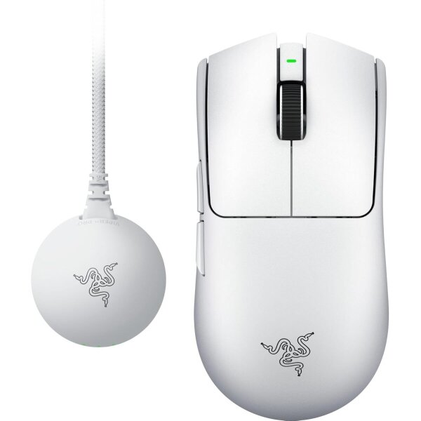 Razer VIPER V4 PRO White – Wireless Gaming Mouse – 50g – 8K Polling Rate – 50K DPI – 180h Battery