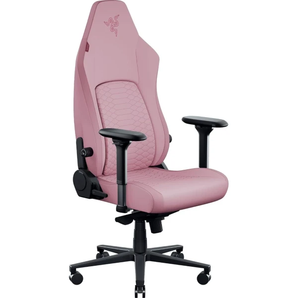 Razer Iskur V2 NewGen Quartz - Lumbar Support - Leather with CoolTouch - Steel Frame - 136 kg