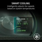 Razer Laptop Cooling Pad - Smart Fan Control - Laptops & Macbooks 14"-18" - 3 Port USB - Chroma RGB - Image 5