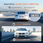 70mai A800SE-1 Front & Rear Dash Cam 4k w. 3inch screen set w. Rearview Cam - 2160p 140FOV - Image 3