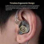 KZ EDX LITE Transparent Grey NO MIC - IEM 3,5 In Ear Monitor Earphones, Super-Linear, HIFI bass, Noi - Image 3