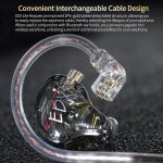 KZ EDX LITE Transparent Grey NO MIC - IEM 3,5 In Ear Monitor Earphones, Super-Linear, HIFI bass, Noi - Image 2