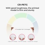 Creality CR-PETG Yellow 3D Printer Filament, Hard Glossy, Tensile Str. 49MPA, 1 kg Spool1.80 - Image 2