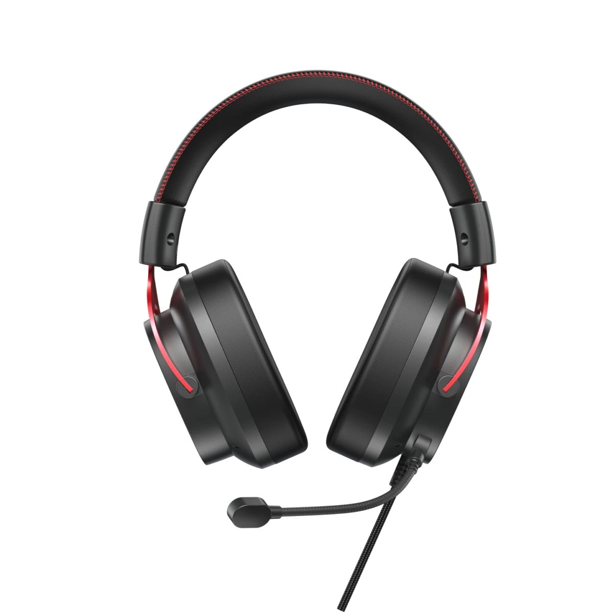 QCY Heroad VT200 Pro 7.1 Red USB PlayStation & PC Gaming Headset 53mm Metal Headband PS4/PS5/PC - Image 5