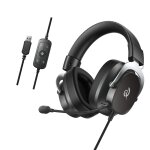QCY Heroad VT200 Pro 7.1 Black USB PlayStation & PC Gaming Headset 53mm Metal Headband PS4/PS5/PC