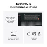 Keychron C3 Pro (C3PX-H3) QMK/VIA Mechanical Brown Switch - 8K Polling Rate Hot Swap. 80% US RGB - Image 5