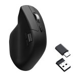 Keychron M6 (M6S-A72) Wireless Ergonomic Optical Mouse 1000hz Polling Rate Black