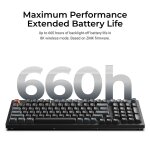 Keychron V5 Ultra (V5U-D3) QMK/VIA 8K Wireless Custom Mechanical Keyboard Brown Switch RGB 96% US - Image 3