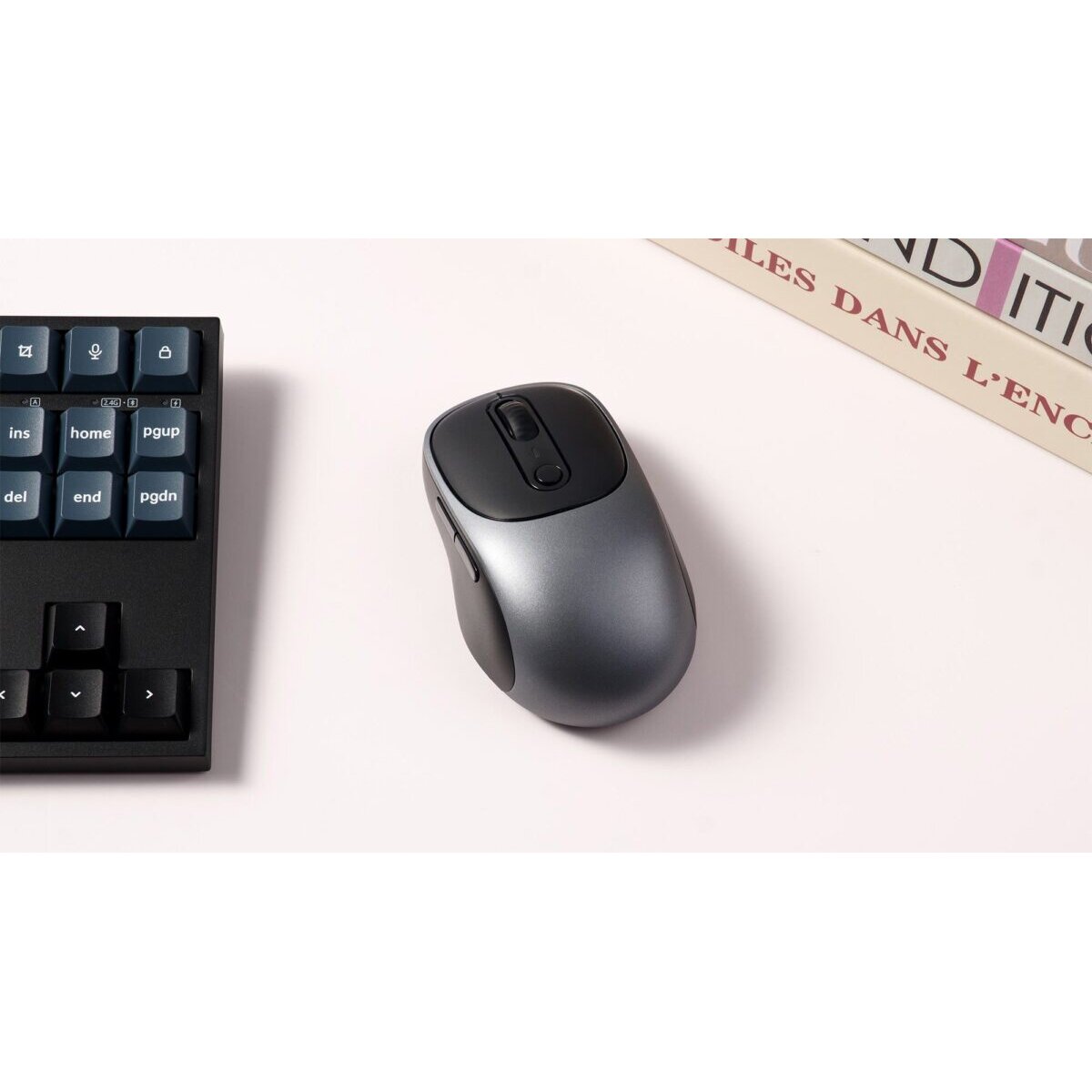 Keychron BM24 (BM24-C61) Wireless Mouse 1K Polling Rate Metal Gray - Image 3