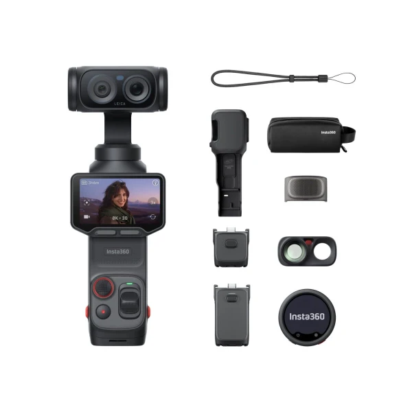 Insta360 Luna Ultra Creator Bundle Black - 1-Inch 8K Leica Sensor, Dual Lens, Triple AI Chip, OLED