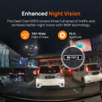 70mai M310 Plus 2k Dash Cam - 2k resolution 2560 x 1440 - Image 5