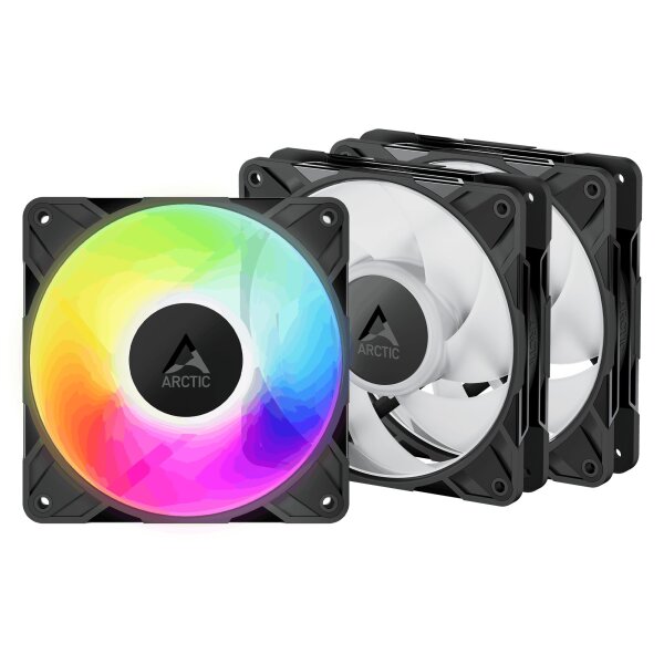 ARCTIC P12 Pro A-RGB LN - 3 Pack - 120mm Case Fan- Low Noise fluid dynamic - 2000 RPM - PWM