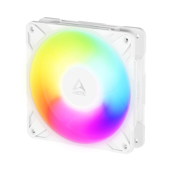 ARCTIC P12 Pro REVERSE A-RGB (White) - 120mm Case Fan with A-RGB -  fluid dynamic bearing -  3000 RP