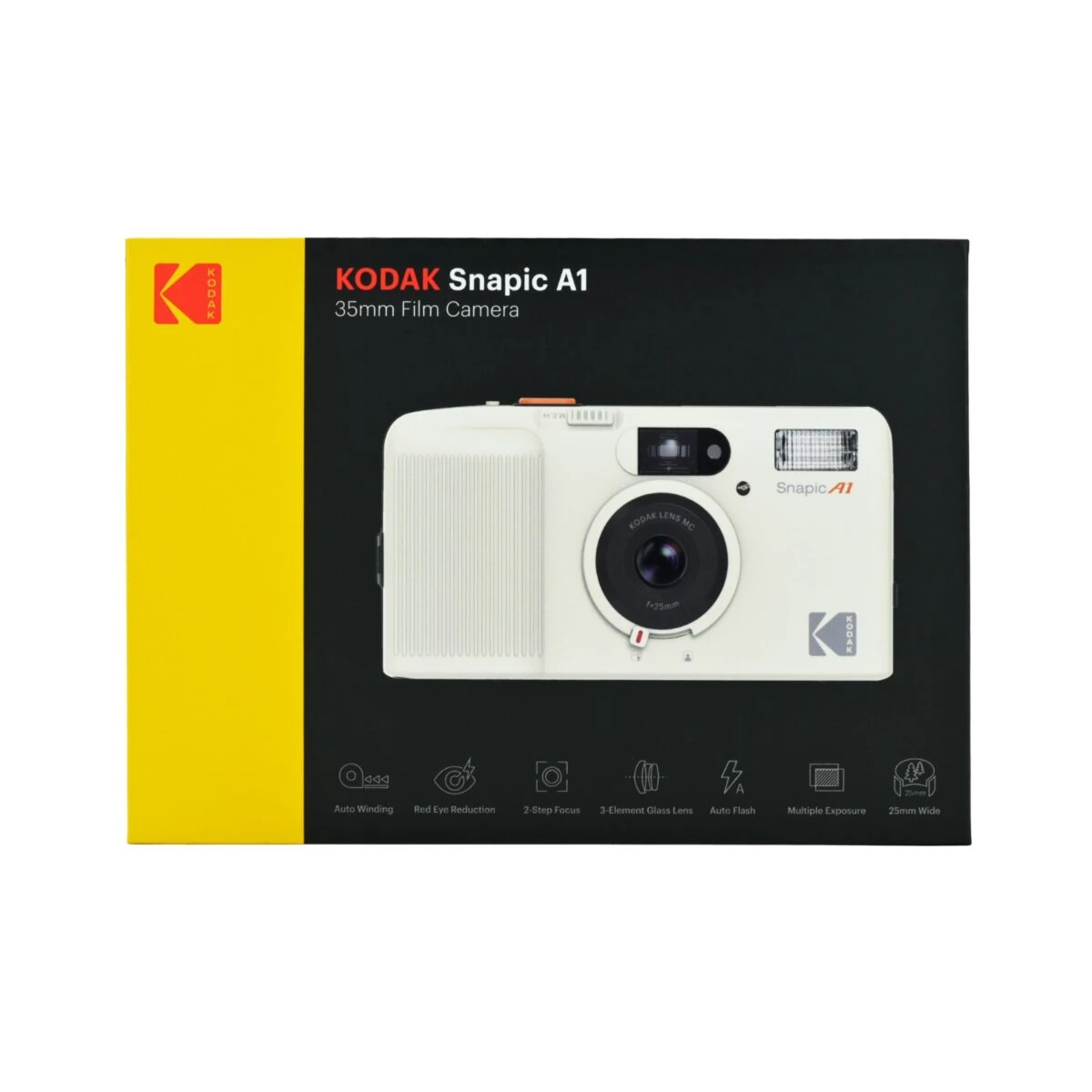 Kodak Snapic A1 35mm Film Camera White motorized - Image 2