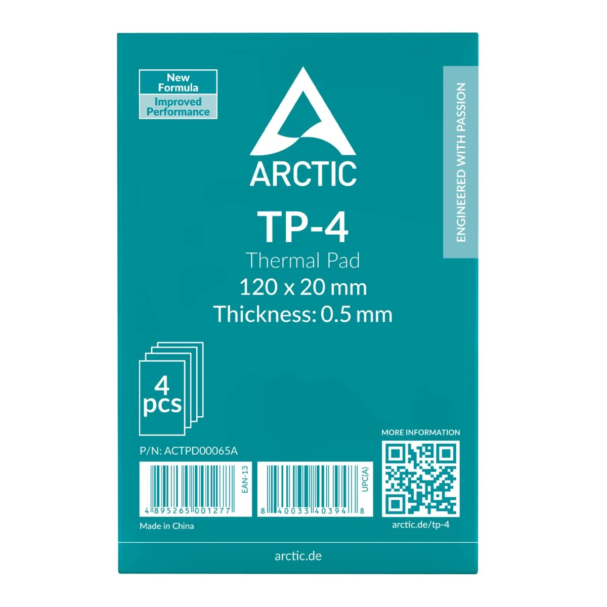 ARCTIC TP-4 120x20mm, 0.5mm - 4 Pack Premium Performance Thermal Pad - Image 3