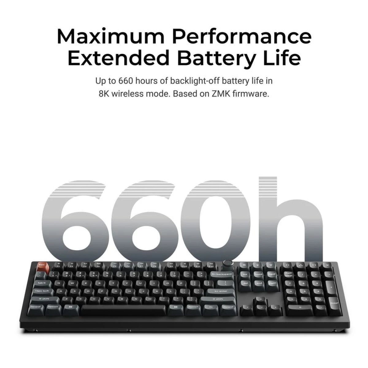 Keychron V6 Ultra (V6U-D1) QMK/VIA 8K Wireless Custom Mechanical Keyboard Red Switch RGB 100% US - Image 5