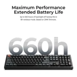 Keychron V6 Ultra (V6U-D1) QMK/VIA 8K Wireless Custom Mechanical Keyboard Red Switch RGB 100% US - Image 5