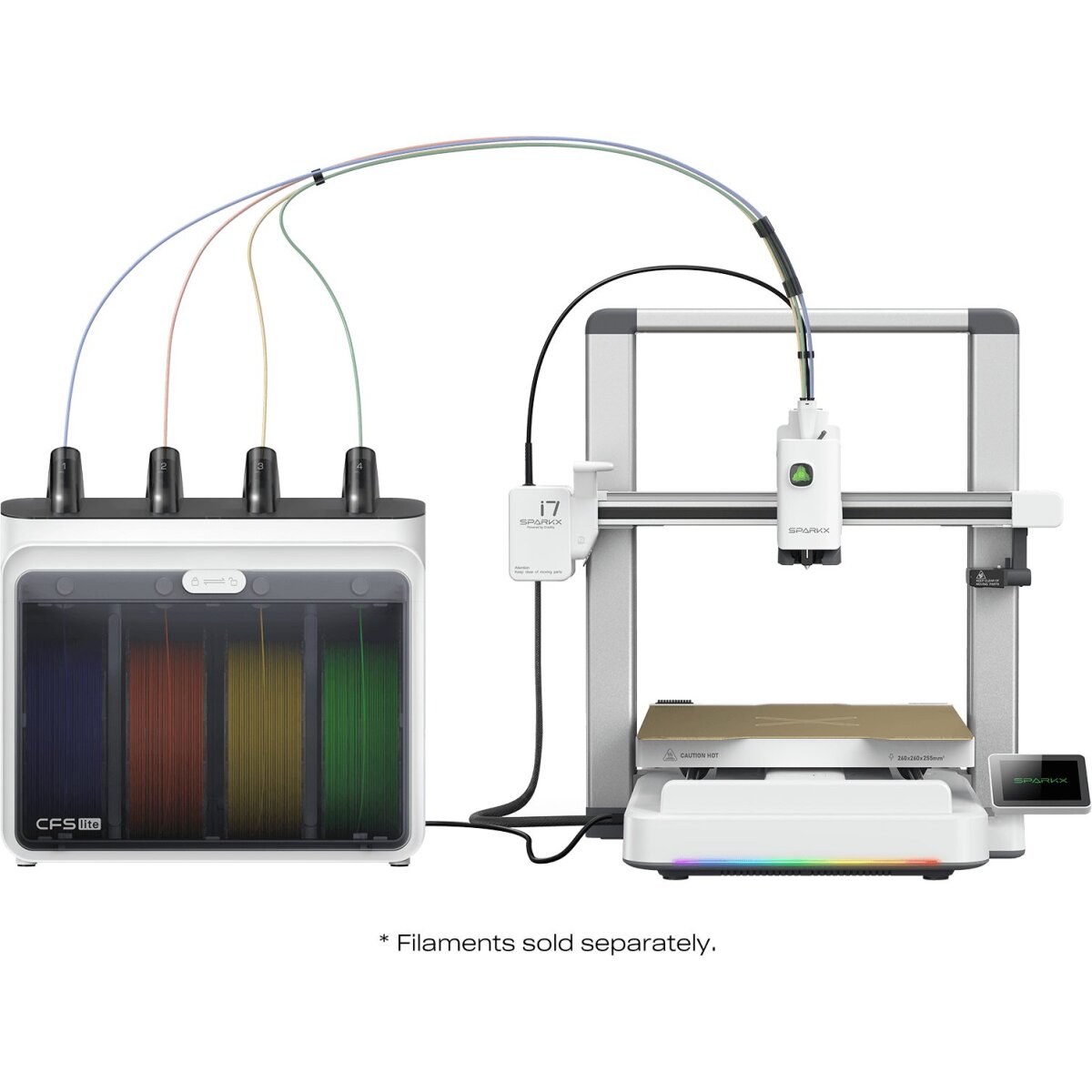 Creality SparkX i7 Combo 3D Printer - 500mm/s fast - AI Smart Detection - 26x26x26 - No Assembly - Image 2