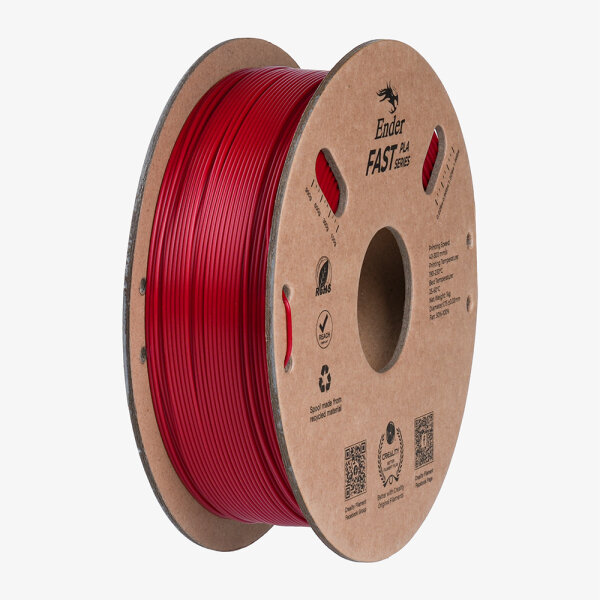 Creality Ender Fast PLA Fire Red 300mm/s 3D Printer Filament  1 kg Spool,1.86