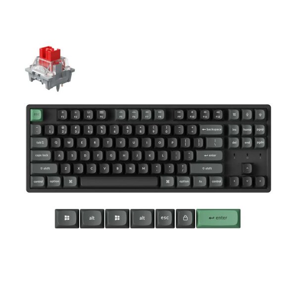 Keychron K8 Ultra (K8U-J1) ZMK Wireless 8K Mechanical Keyboard Red Switch (Hot-Swap) 80% Us Layout