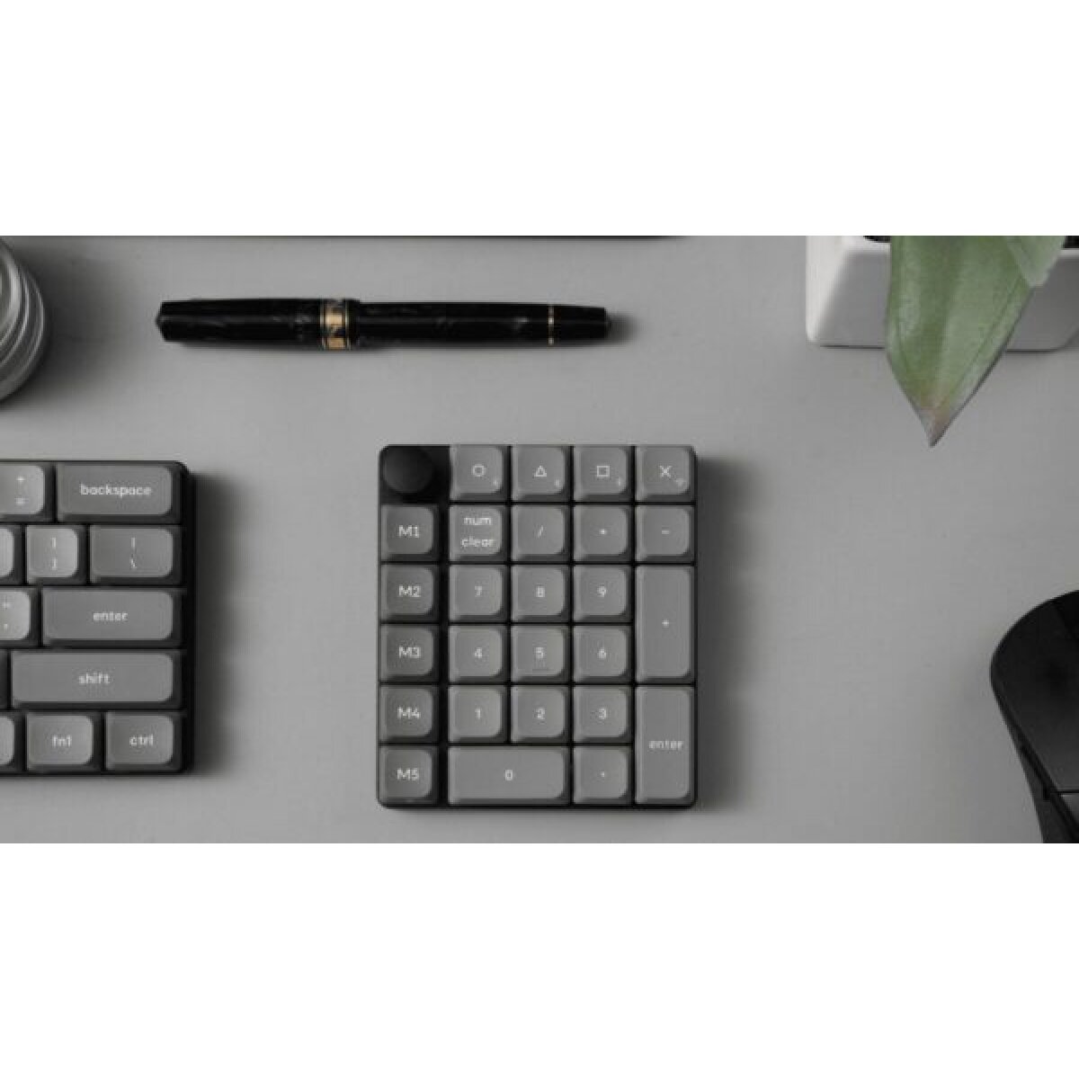Keychron K0 Max (K0M-H4) QMK Wireless Custom Num Pad Mechanical Low Profile Banana Sw. RGB Hot-Swap - Image 3