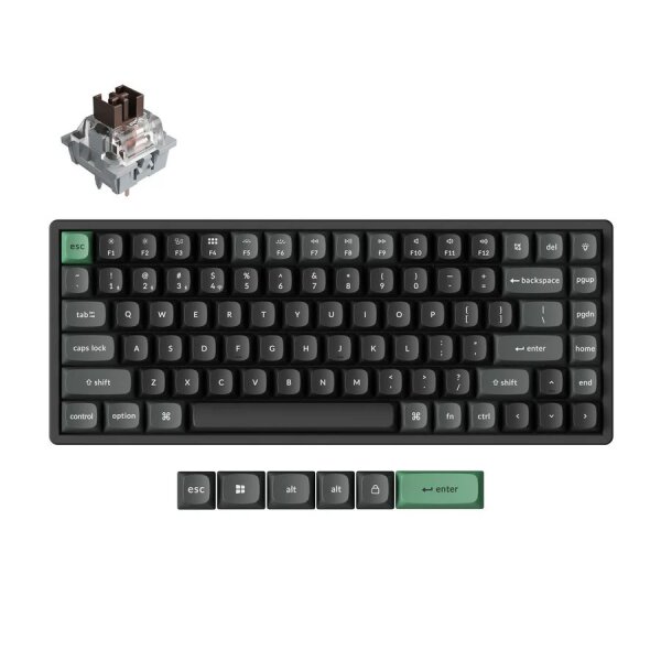 Keychron K2 Ultra (K2U-J3) ZMK Wireless 8K Mechanical Keyboard Brown Switch (Hot-Swap) 75% Us Layout
