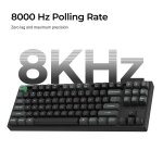 Keychron K8 Ultra (K8U-J1) ZMK Wireless 8K Mechanical Keyboard Red Switch (Hot-Swap) 80% Us Layout - Image 4