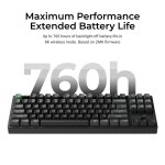 Keychron K8 Ultra (K8U-J1) ZMK Wireless 8K Mechanical Keyboard Red Switch (Hot-Swap) 80% Us Layout - Image 5