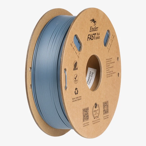 Creality Ender Fast PLA Light Gray 300mm/s 3D Printer Filament  1 kg Spool,1.88 (grey)