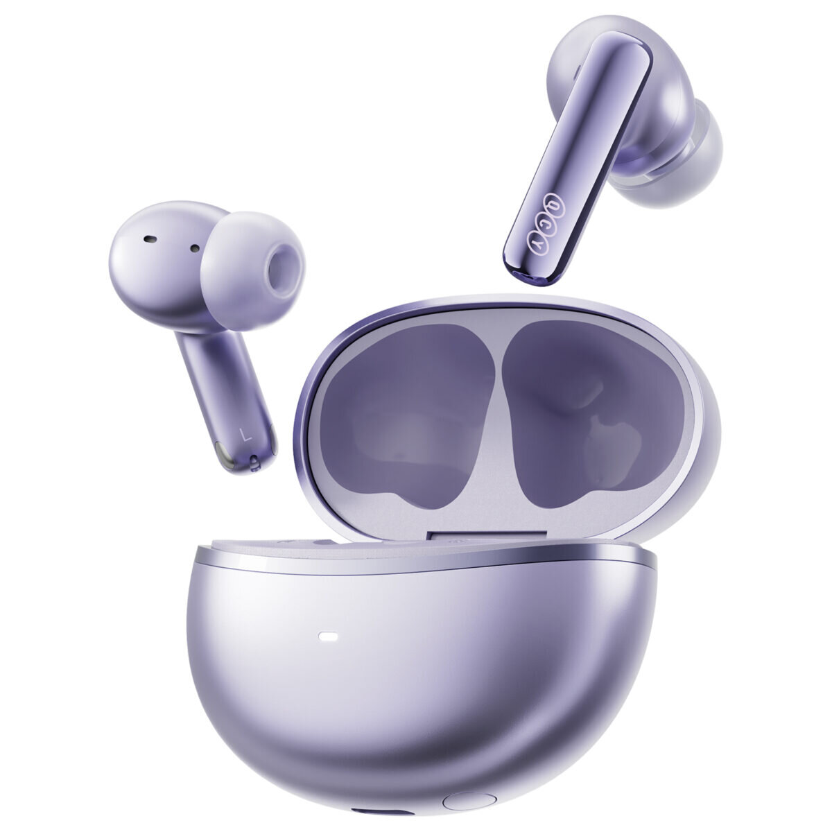 QCY Melobuds N70i ANC Purple - 56db ANC TWS Hi-Res Earbuds LDAC BT 6.0 IPX5 Wireless charge 50h - Image 2