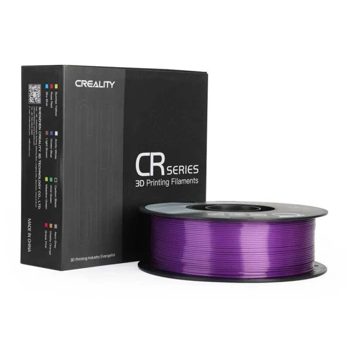 CREALITY CR-PLA Silk Purple, 3D Printer Filament Glossy, 1 kg Spool,1.75 mm - Image 3