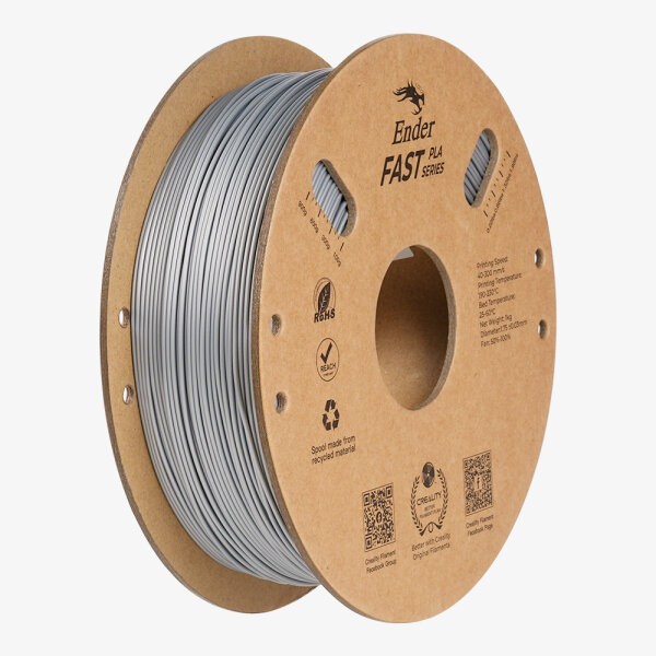 Creality Ender Fast PLA Silver 300mm/s 3D Printer Filament  1 kg Spool,1.85